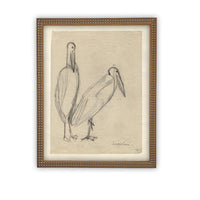 Vintage Framed Canvas Art #A-181