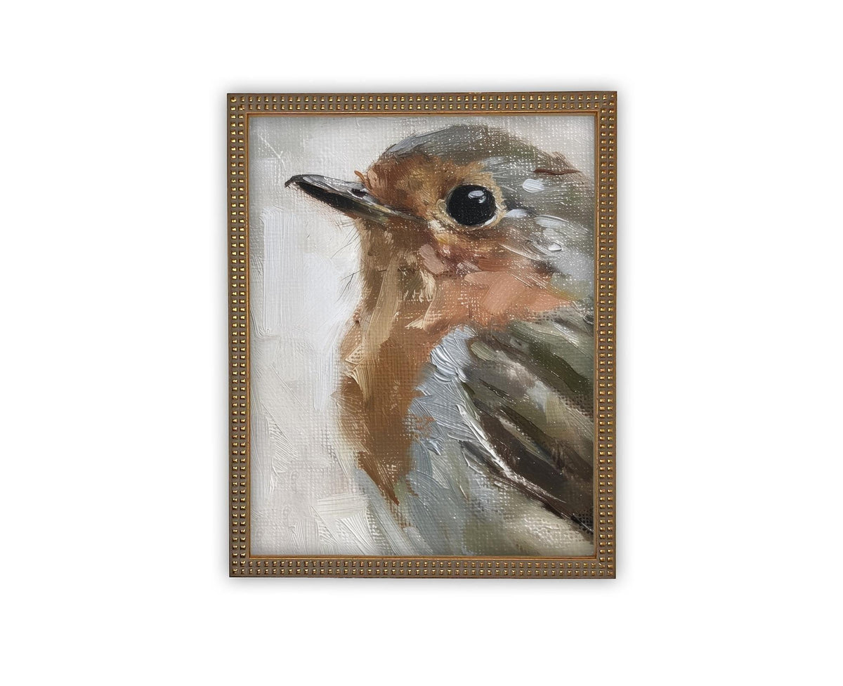 Vintage Framed Canvas Art #A-193