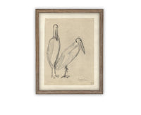 Vintage Framed Canvas Art #A-181