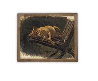 Vintage Framed Canvas Art #A-183