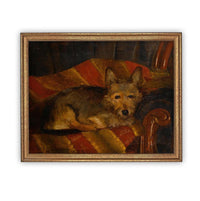 Vintage Framed Canvas Art #A-184