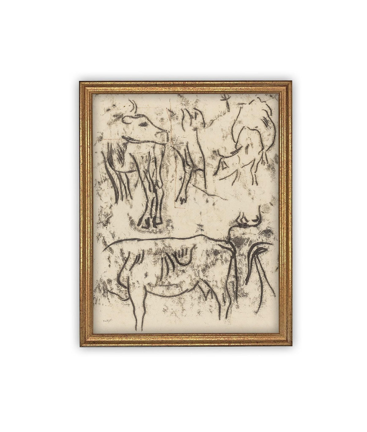 Vintage Framed Canvas Art #A-191