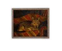 Vintage Framed Canvas Art #A-184