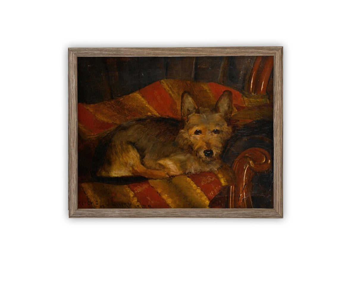 Vintage Framed Canvas Art #A-184