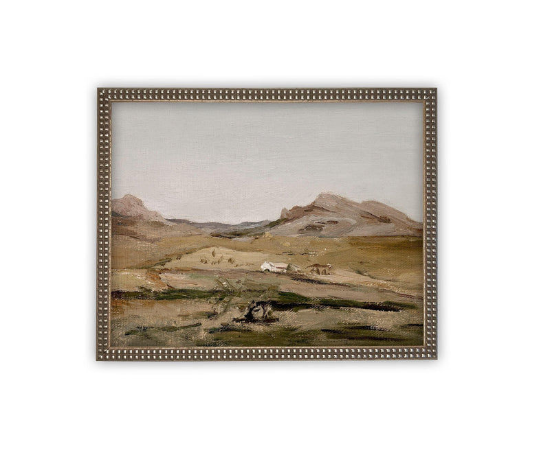 Vintage Framed Canvas Art #LAN-235