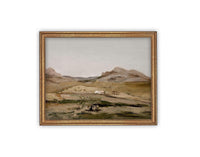 Vintage Framed Canvas Art #LAN-235