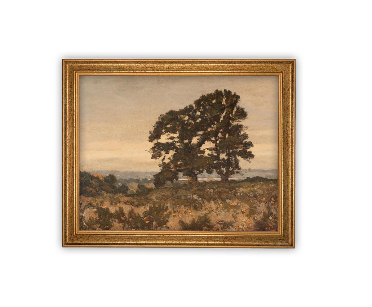 Vintage Framed Canvas Art #LAN-232