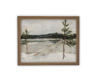 Vintage Framed Canvas Art #LAN-237