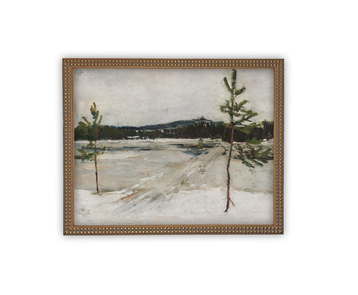 Vintage Framed Canvas Art #LAN-237