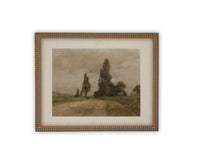 Vintage Framed Canvas Art #LAN-236