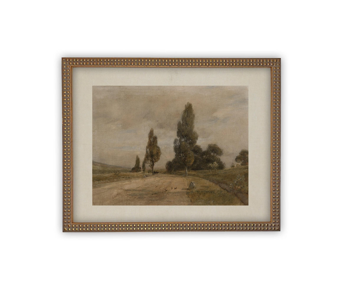 Vintage Framed Canvas Art #LAN-236