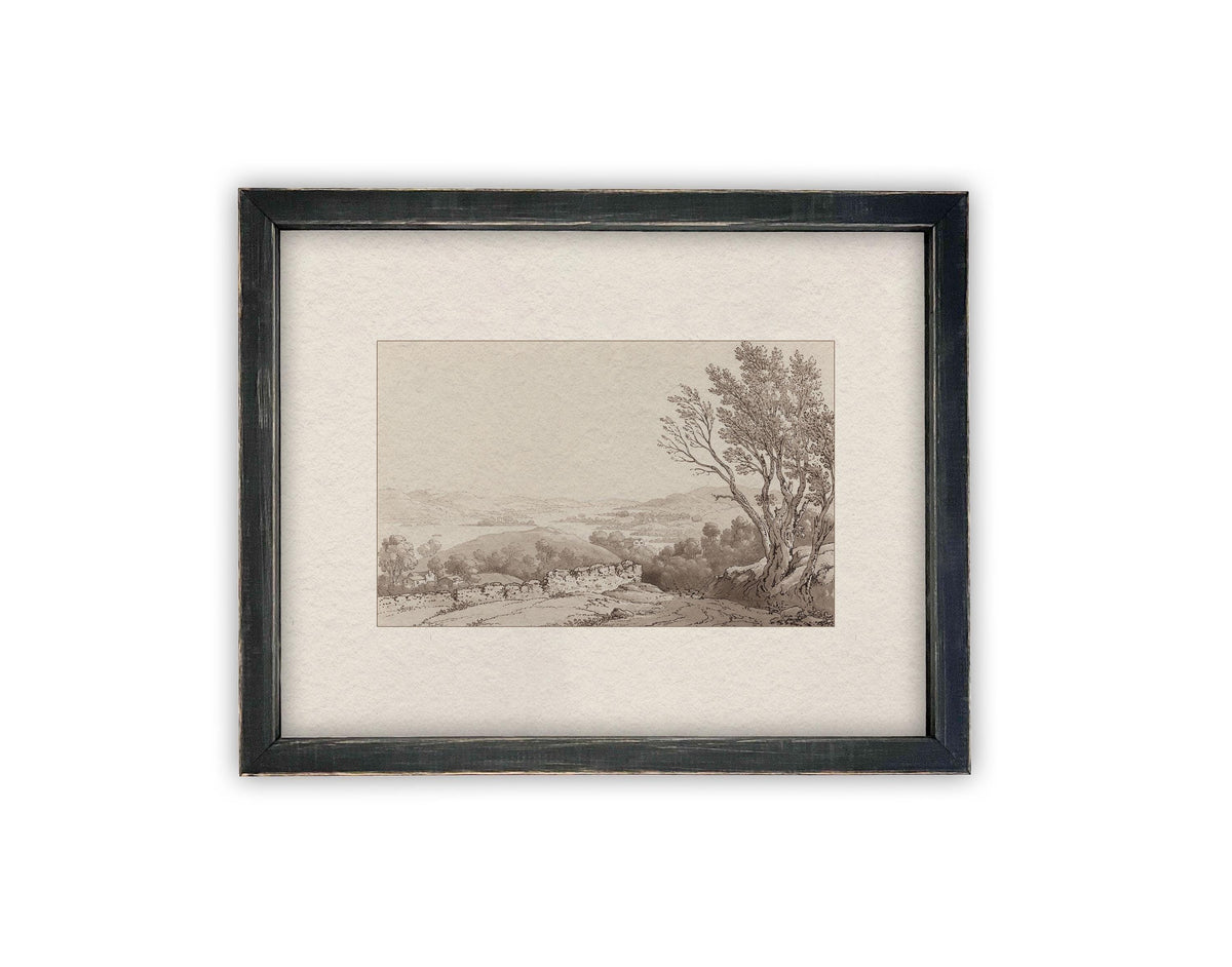Vintage Framed Canvas Art #LAN-242