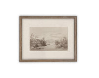 Vintage Framed Canvas Art #LAN-239
