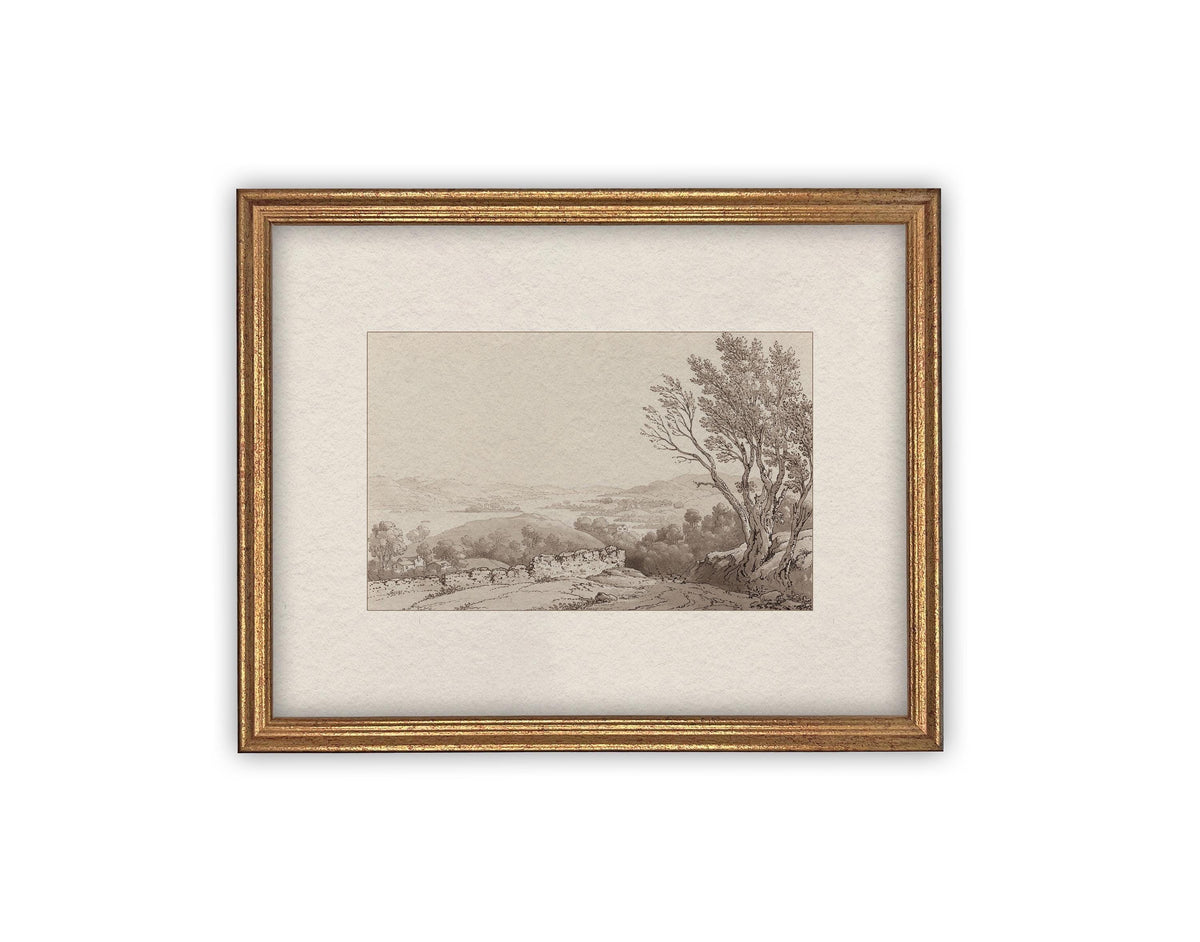 Vintage Framed Canvas Art #LAN-242