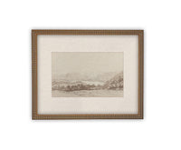 Vintage Framed Canvas Art #LAN-241