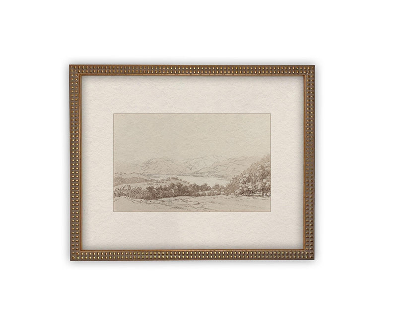 Vintage Framed Canvas Art #LAN-241
