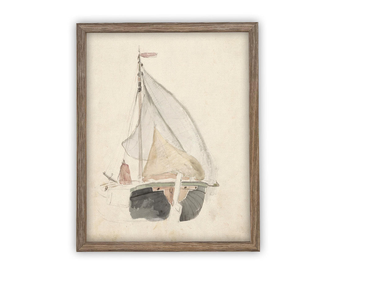 Vintage Framed Canvas Art #COAS-139