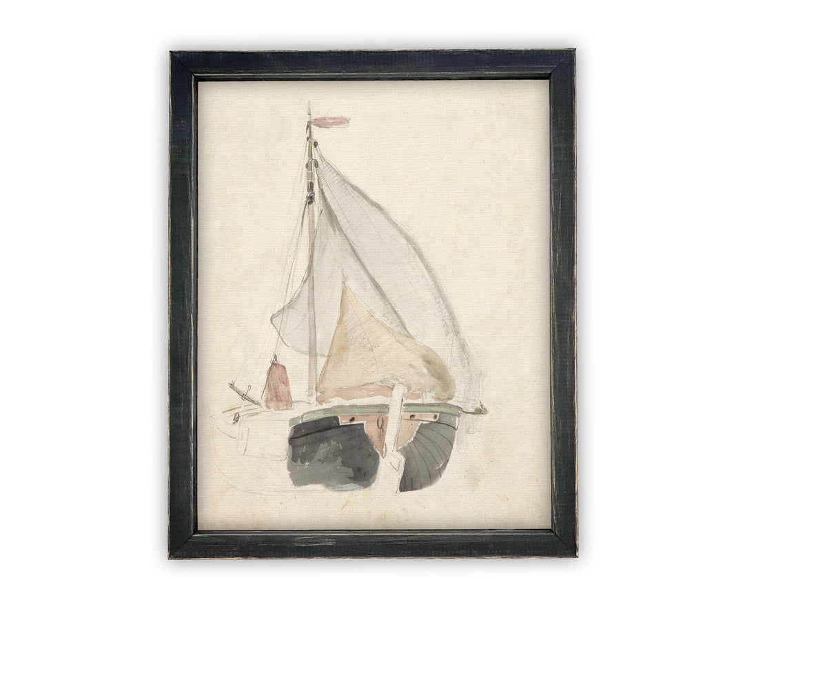 Vintage Framed Canvas Art #COAS-139