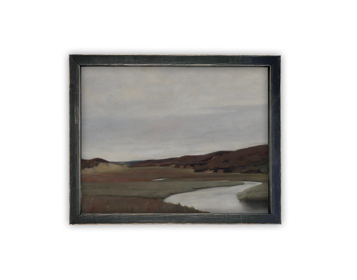 Vintage Framed Canvas Art #LAN-238