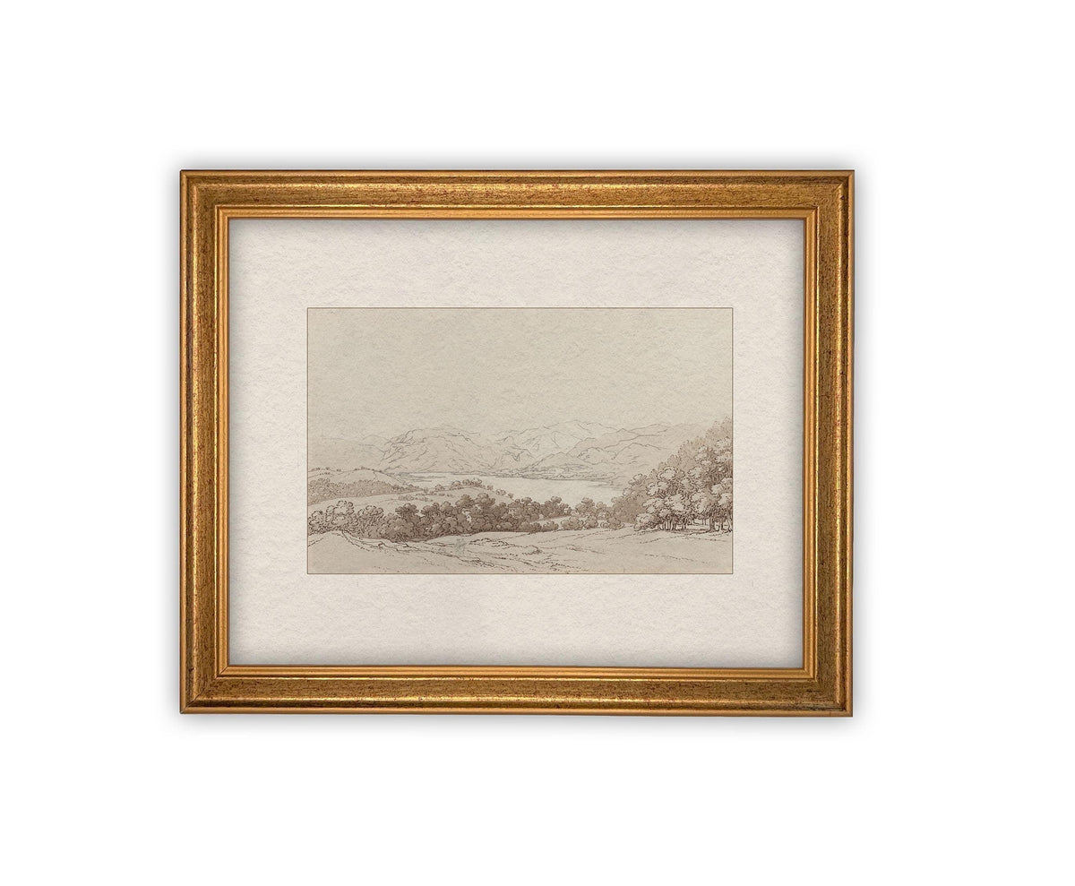 Vintage Framed Canvas Art #LAN-241