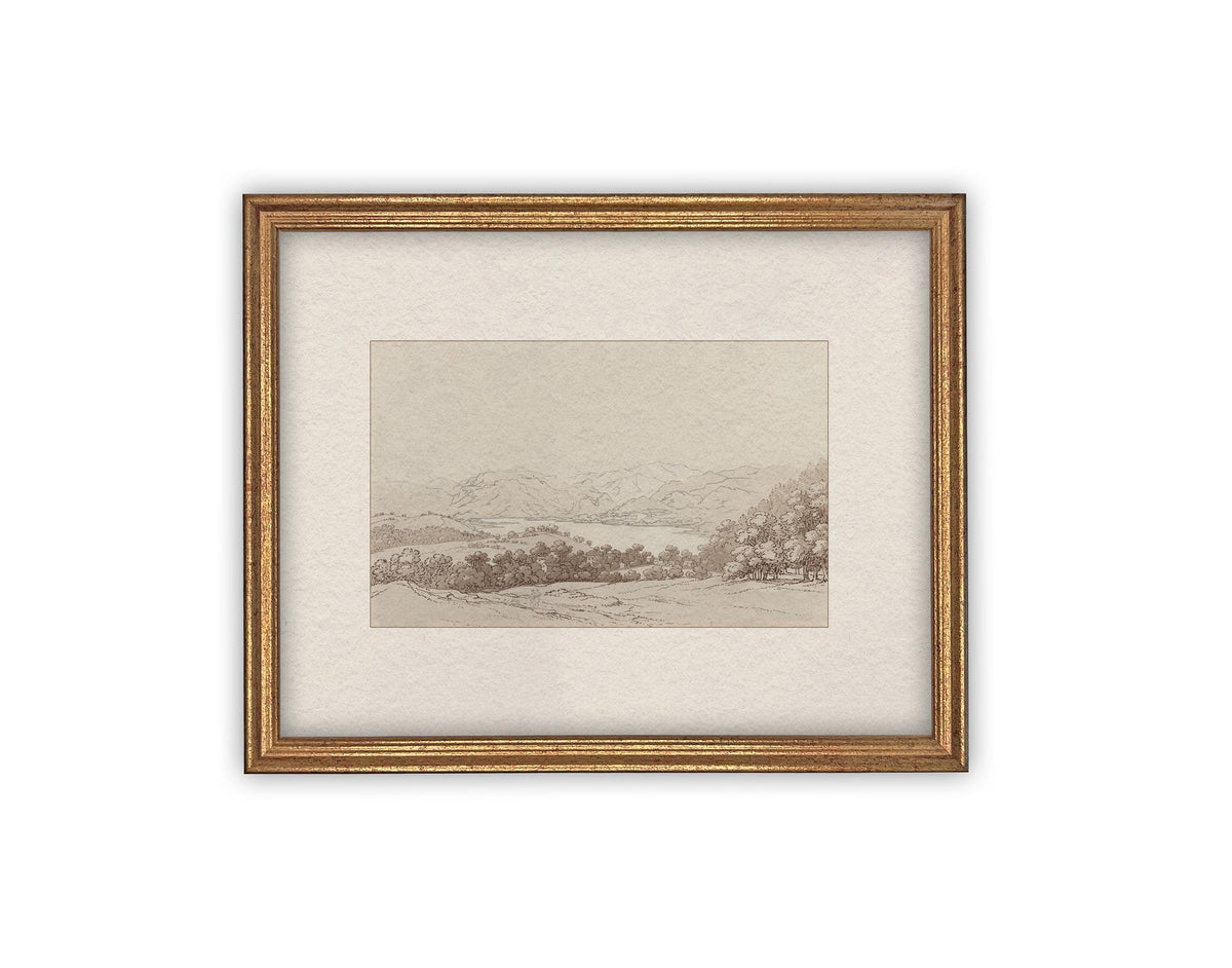 Vintage Framed Canvas Art #LAN-241