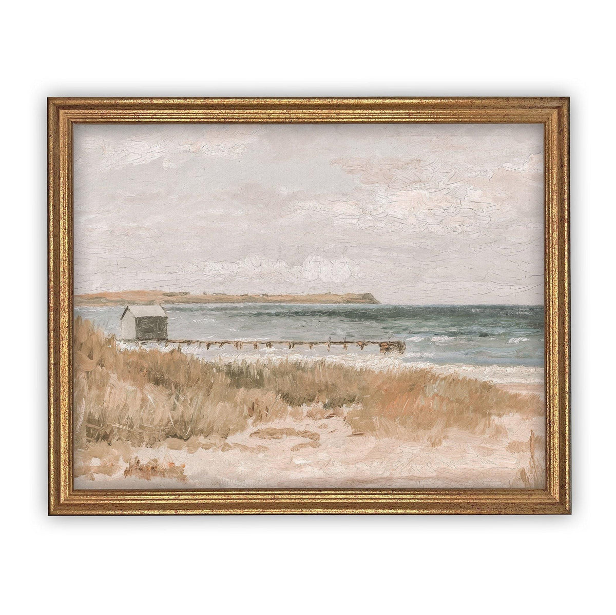 Vintage Framed Canvas Art #COAS-199