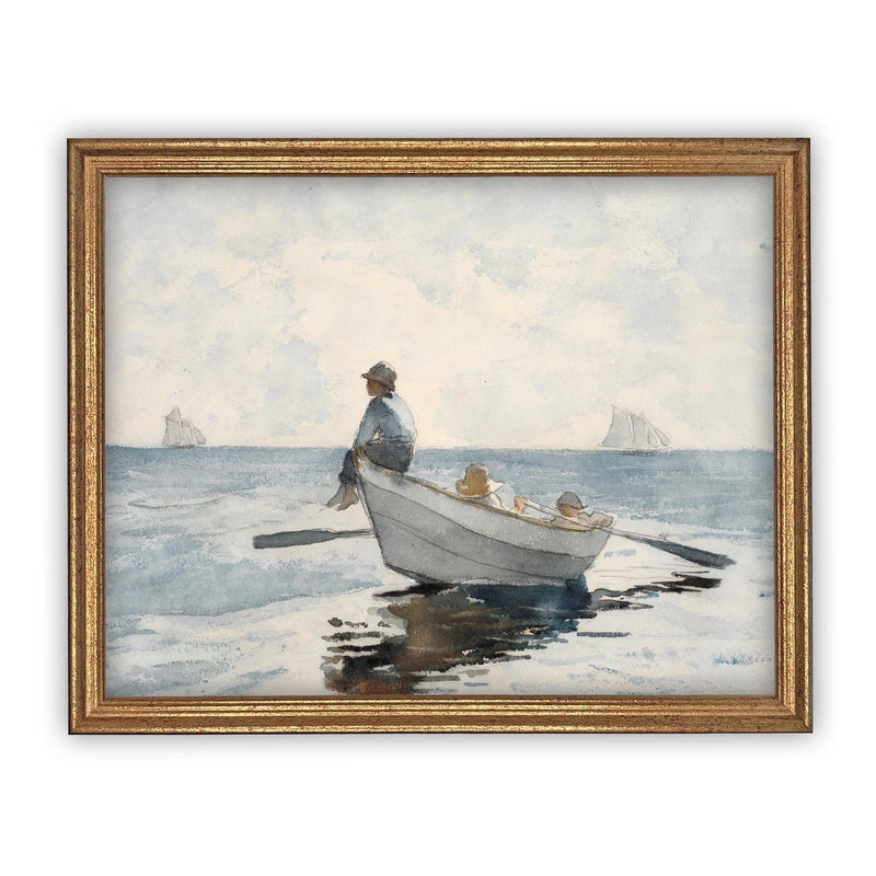 Vintage Framed Canvas Art #COAS-174
