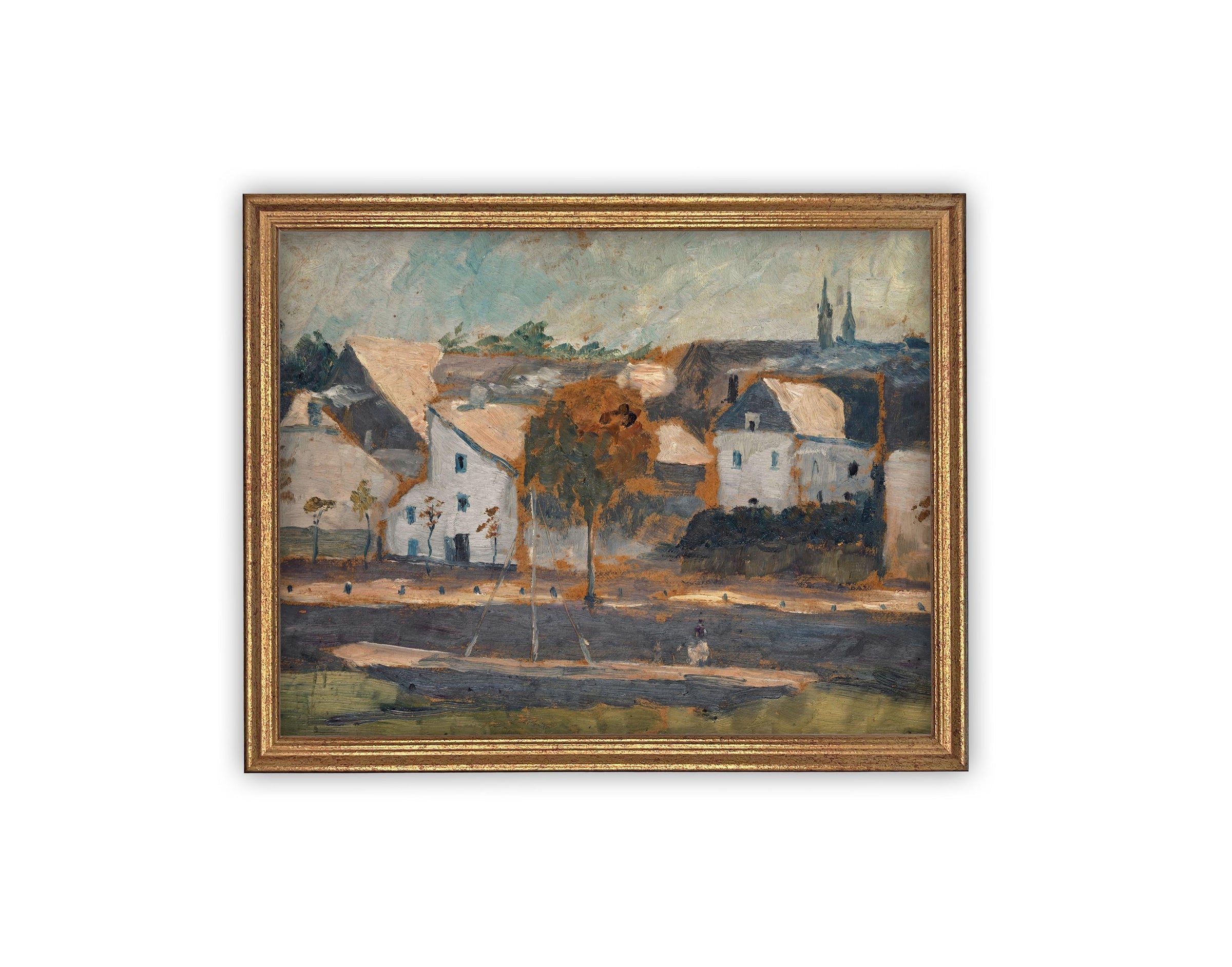 Vintage Framed Canvas Art #ARC-121