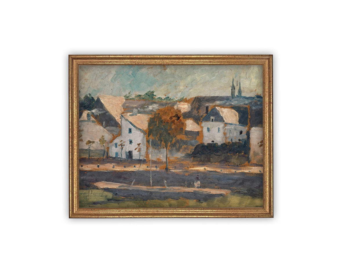 Vintage Framed Canvas Art #ARC-121