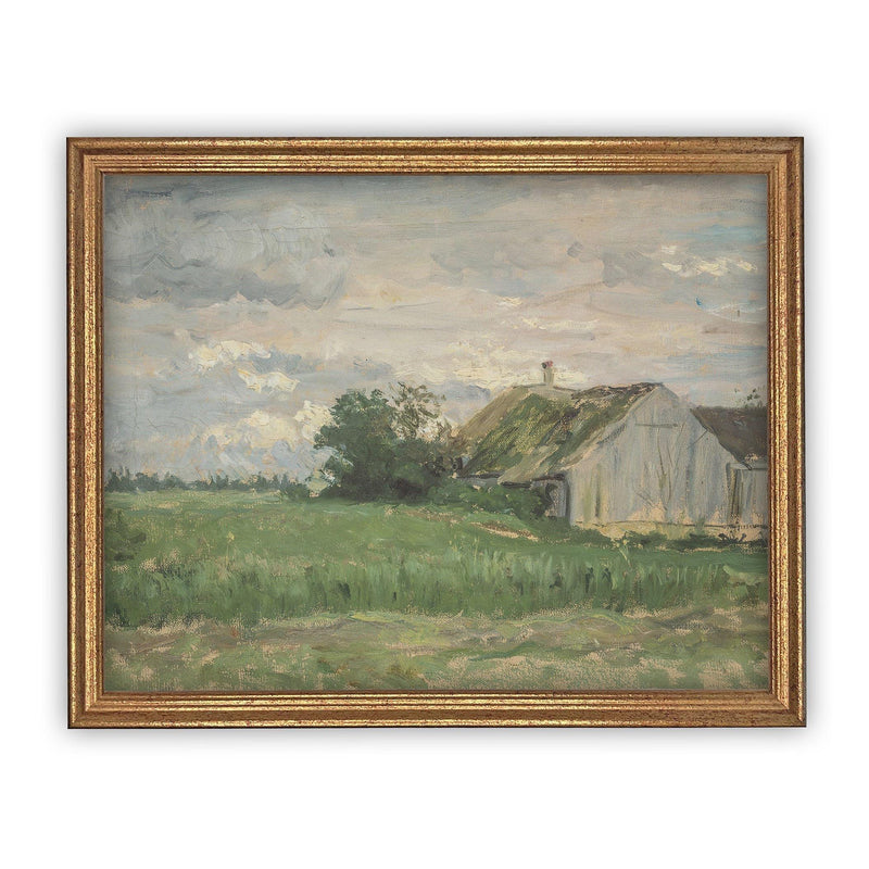 Vintage Framed Canvas Art #ARC-117