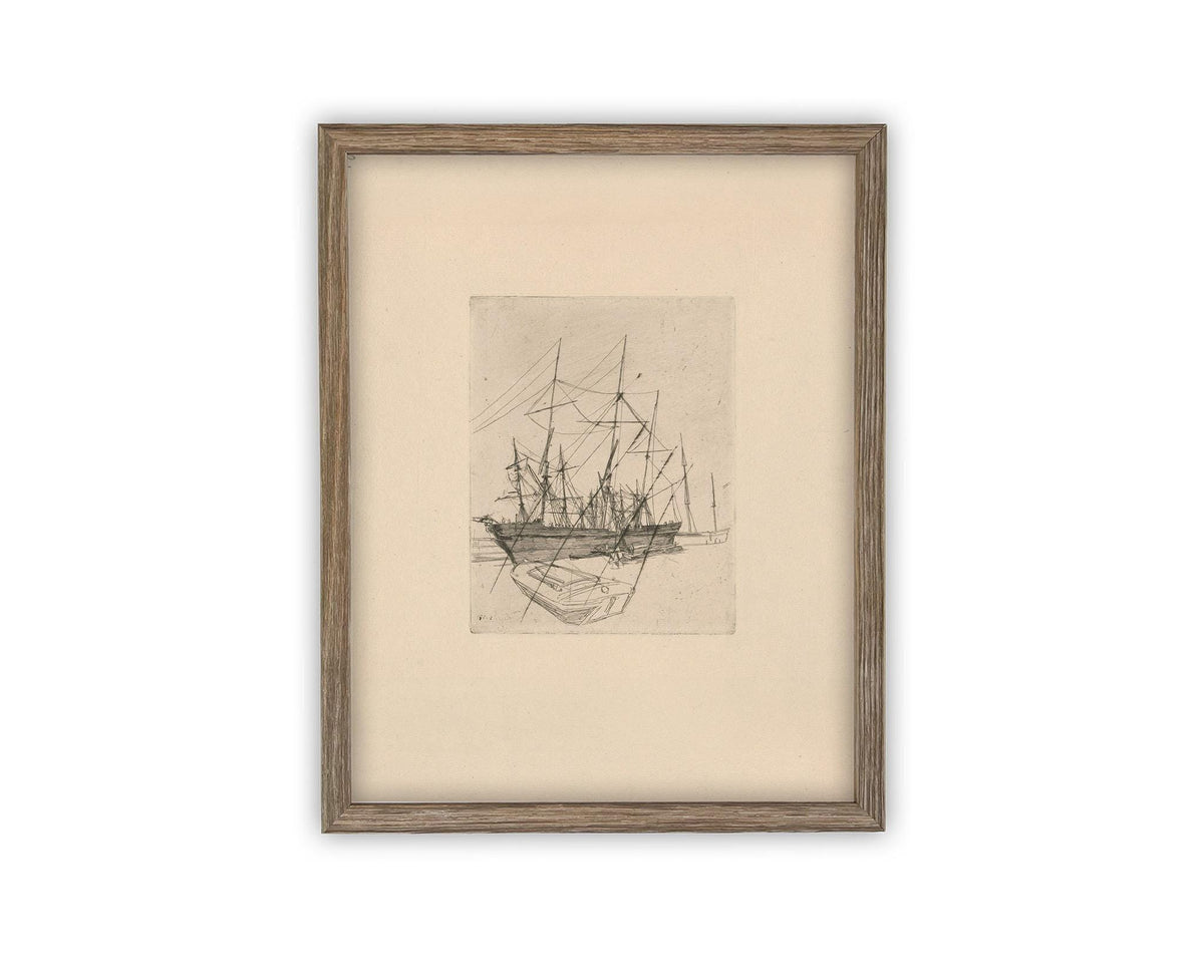 Vintage Framed Canvas Art #COAS-150