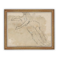Framed Vintage Portrait Sketch #P-513