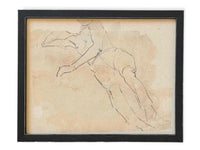 Framed Vintage Portrait Sketch #P-513