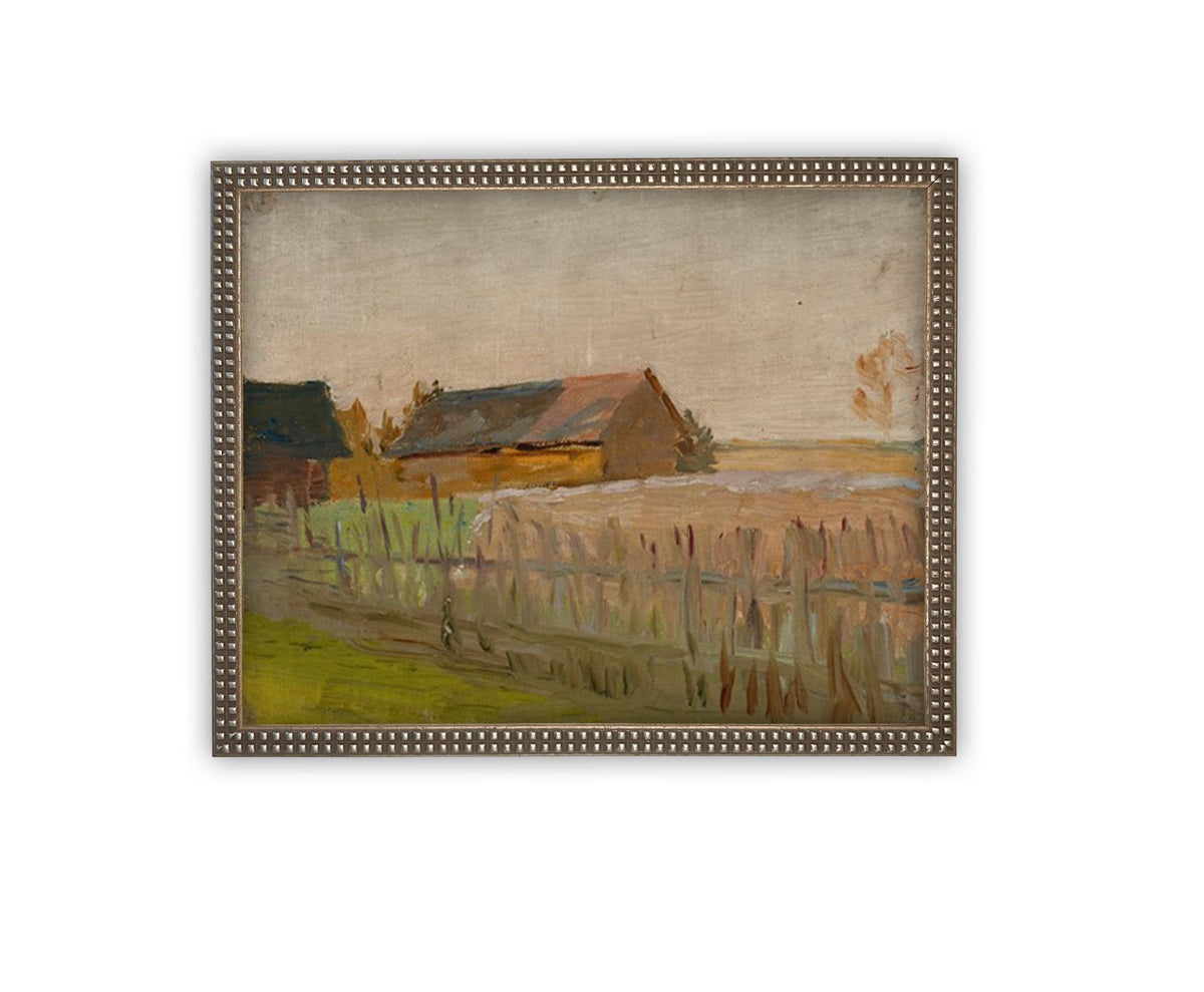 Vintage Framed Canvas Art #ARC-125