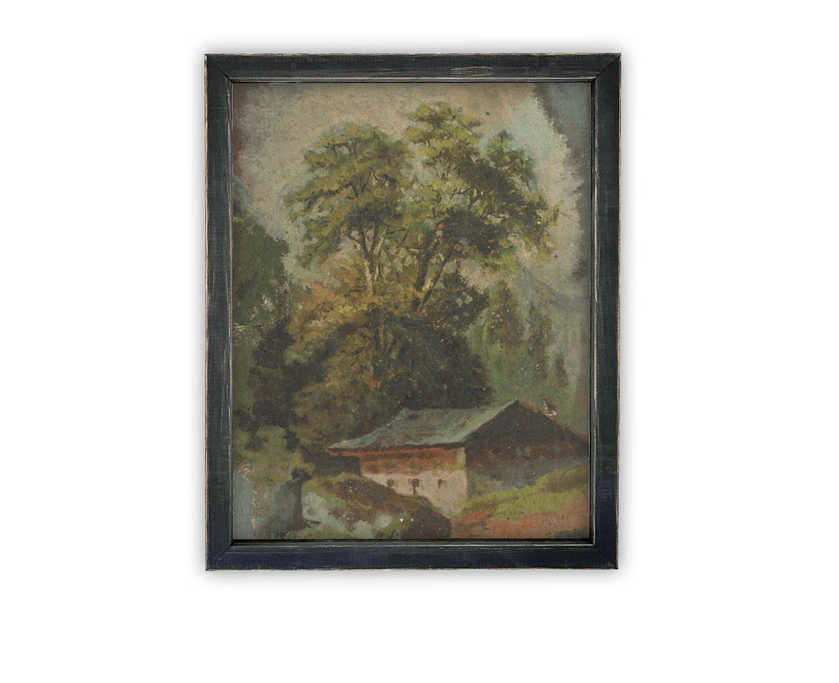 Vintage Framed Canvas Art #ARC-124