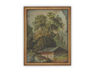 Vintage Framed Canvas Art #ARC-124