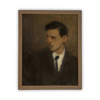 Vintage Framed Canvas Art Portrait of a Man #P-506