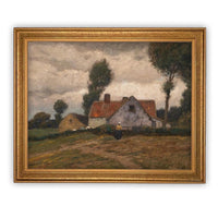 Vintage Framed Canvas Art #ARC-123