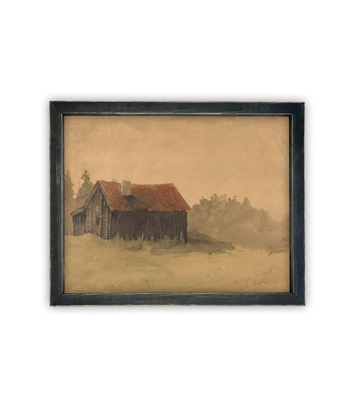 Vintage Framed Canvas Art #ARC-127