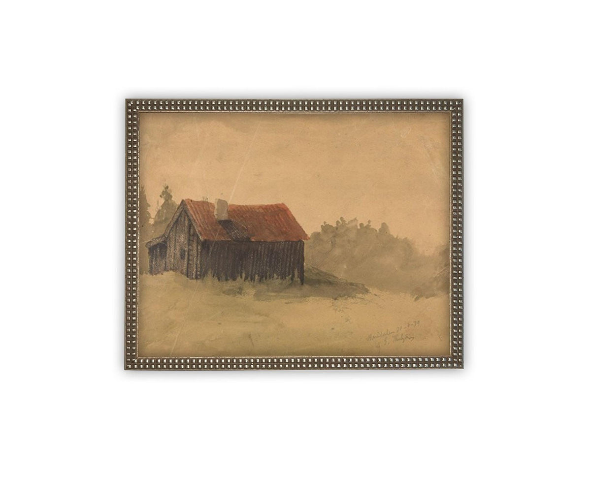 Vintage Framed Canvas Art #ARC-127