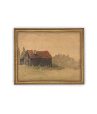 Vintage Framed Canvas Art #ARC-127