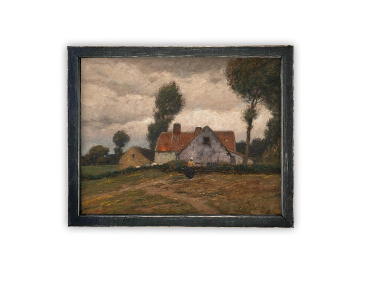 Vintage Framed Canvas Art #ARC-123