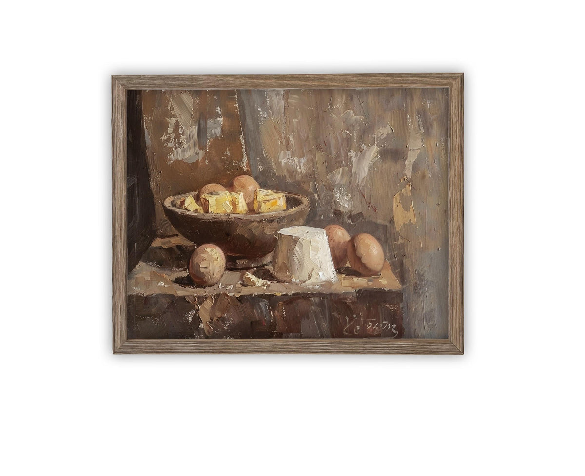 Vintage Framed Canvas Art #ST-634
