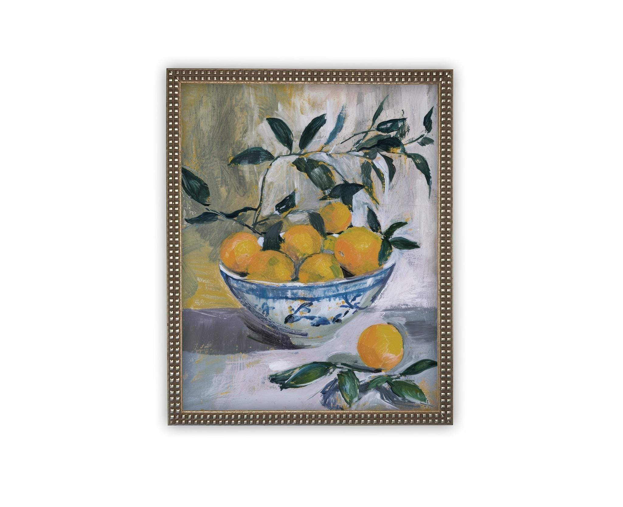 Vintage Framed Canvas Art #ST-637