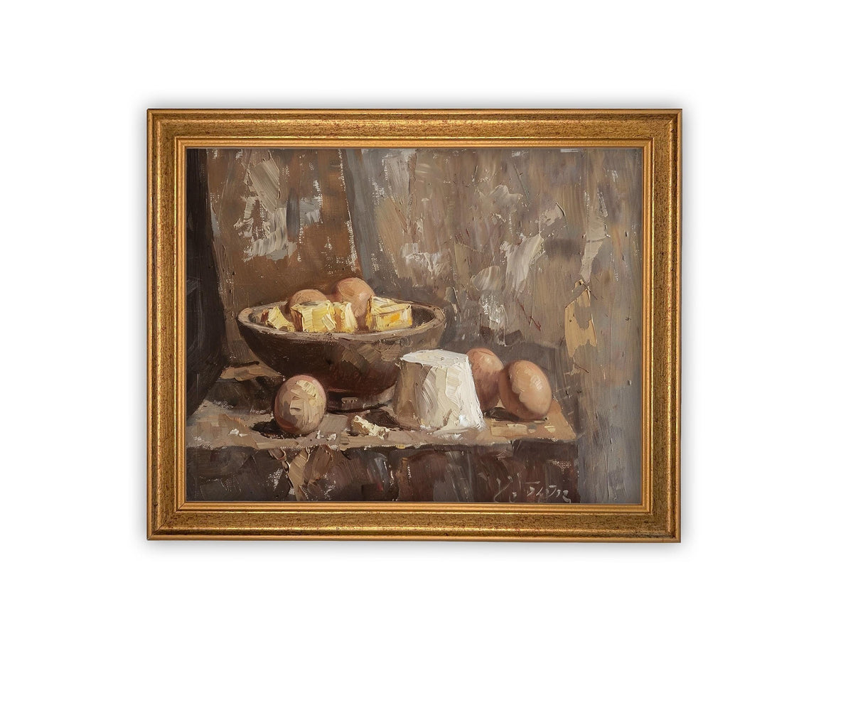Vintage Framed Canvas Art #ST-634