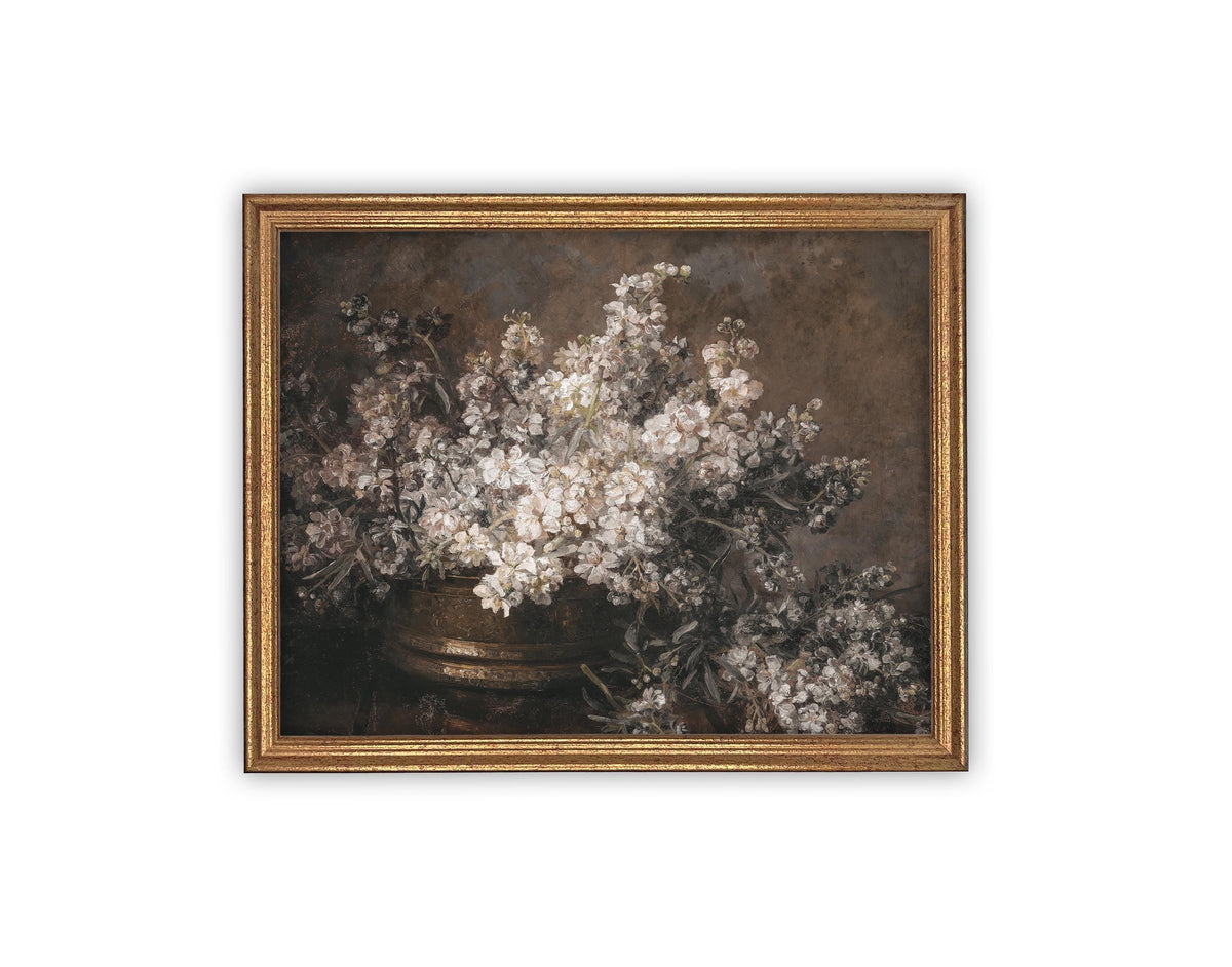 Vintage Framed Canvas Art #BOT-150
