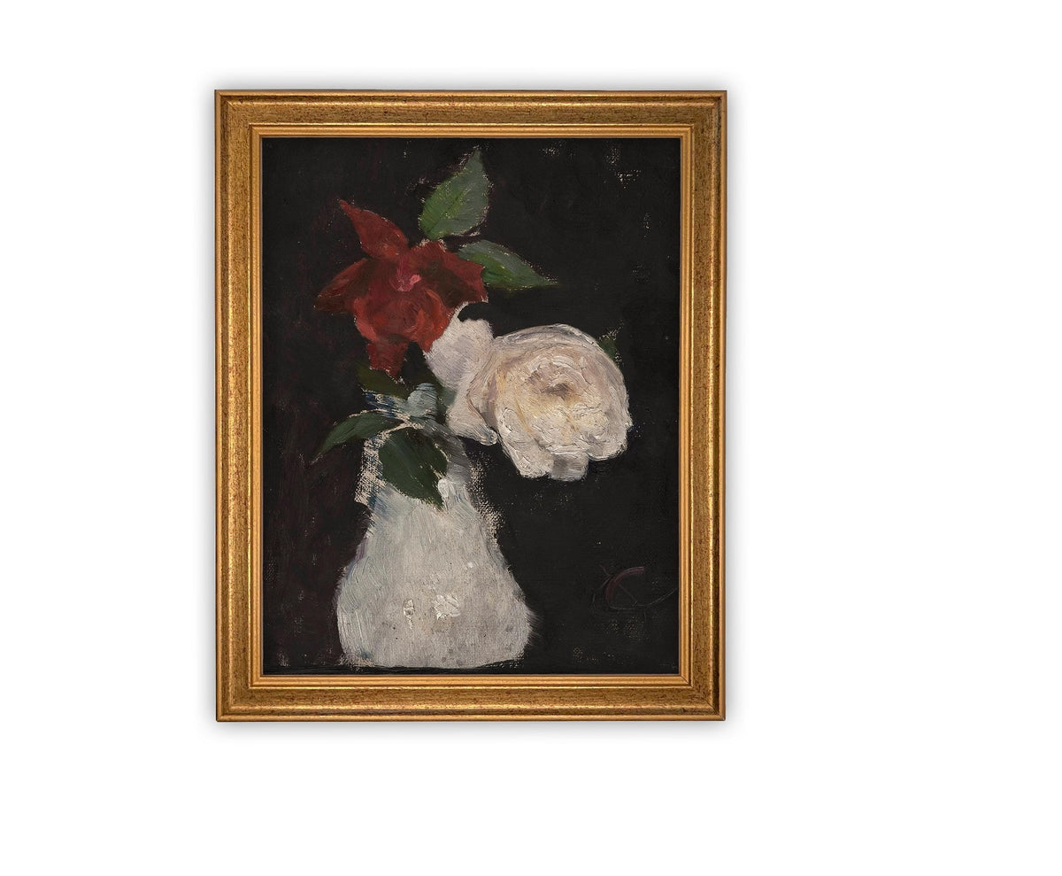 Vintage Framed Canvas Art #BOT-149