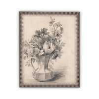 Framed Canvas Art Botanical Floral Sketch #BOT-114