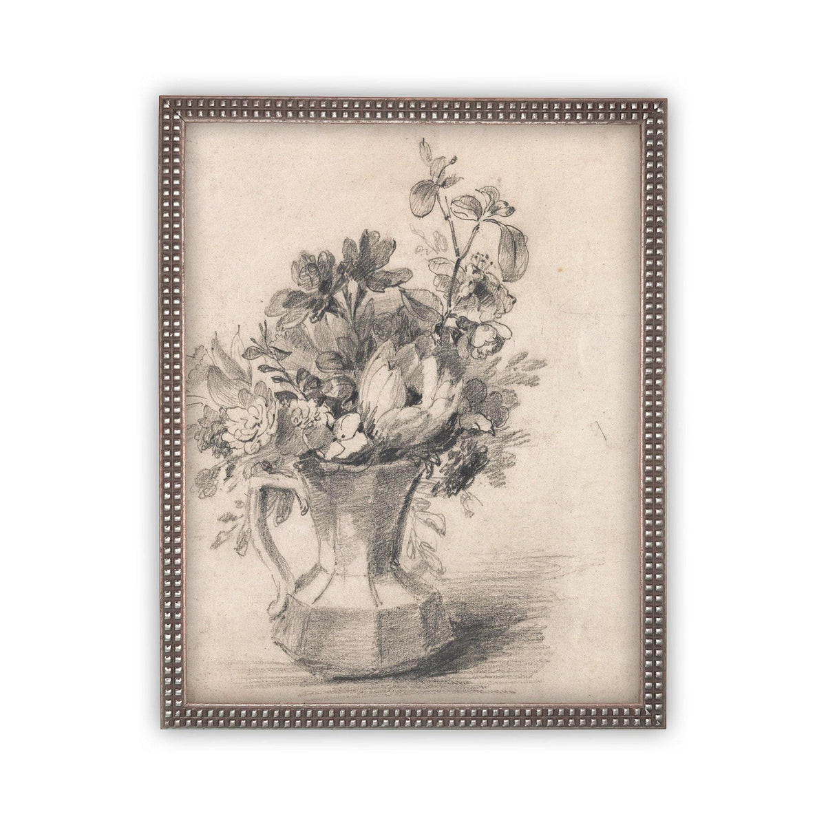 Framed Canvas Art Botanical Floral Sketch #BOT-114