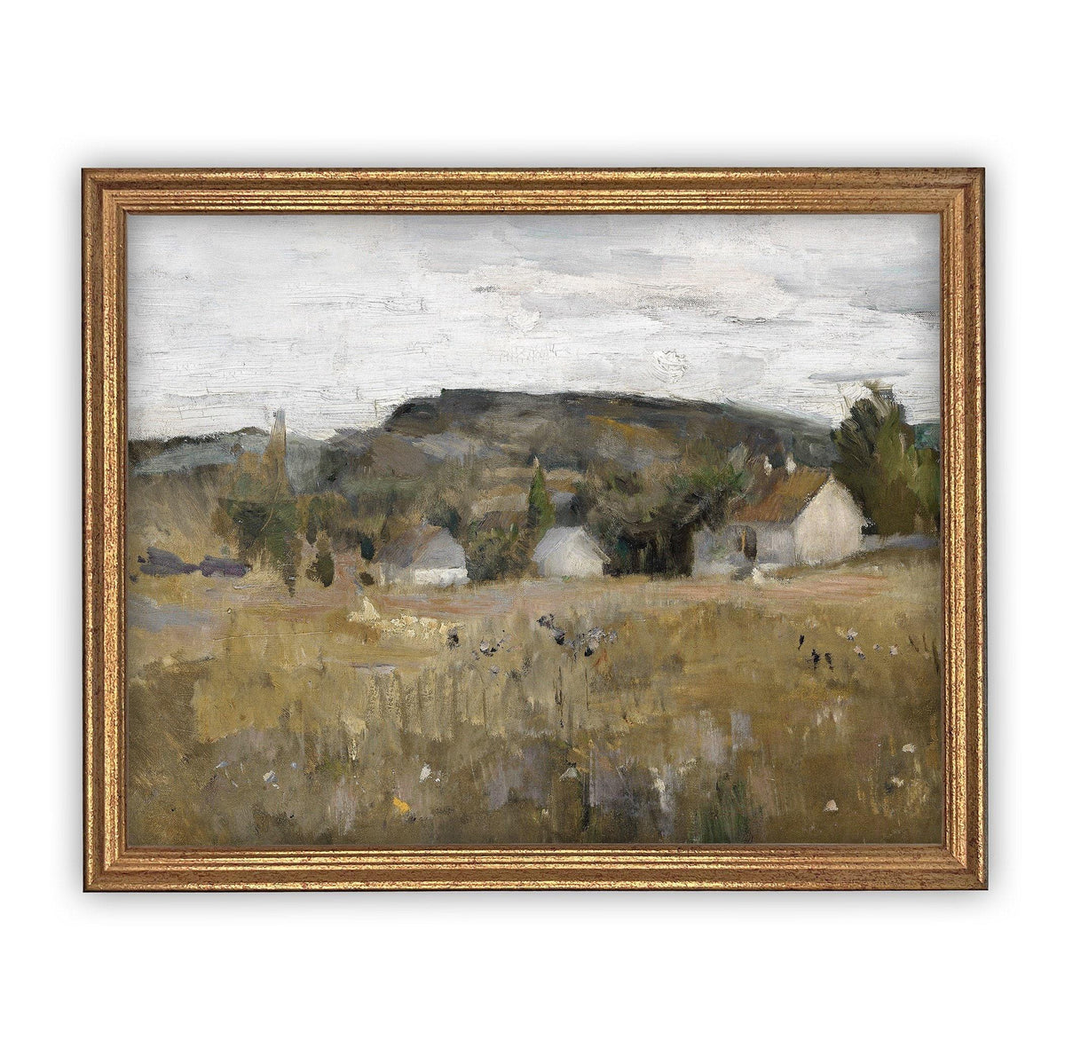 Vintage Framed Canvas Art #LAN-182